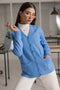 SKY-BLUE-FULL SLEEVES V-NECK CARDIGAN SWEATER (24X-155-66)