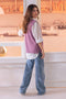 LAVENDER-SANDO V-NECK CARDIGAN SWEATER (24X-158-66)