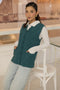 C-GREEN-SANDO V-NECK-CARDIGAN SWEATER (24X-162-66)