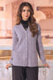 GREY-FULL SLEEVE V-NECK-CARDIGAN SWEATER (24X-163-66)