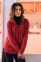 MAROON-FULL SLEEVE V-NECK-CARDIGAN SWEATER (24X-163-66)