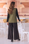 OLIVE-SANDO V-NECK-CARDIGAN SWEATER (24X-164-66)