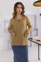 GOLD-FULL SLEEVE V-NECK-CARDIGAN SWEATER (24X-169-66)