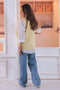 LEMON-SANDO V-NECK CARDIGAN SWEATER (24X-172-66)