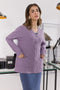 PURPLE-FULL SLEEVES V-NECK CARDIGAN SWEATER (24X-175-66)