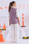 PURPLE-SANDO V-NECK CARDIGAN SWEATER (24X-176-66)