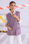 PURPLE-SANDO V-NECK CARDIGAN SWEATER (24X-176-66)