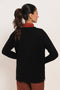 BLACK-ROUND-NECK FULL SLEEVES CARDIGAN SWEATER (24X-179-66)