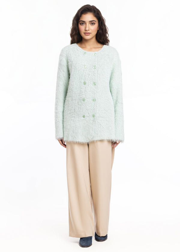 Ice-Round Neck Cardigan Full Sleeves Sweater (25Y-017-67)