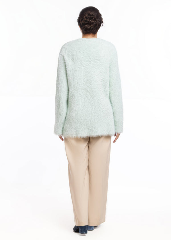 Ice-Round Neck Cardigan Full Sleeves Sweater (25Y-017-67)