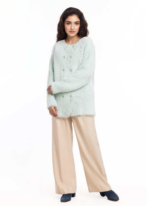 Ice-Round Neck Cardigan Full Sleeves Sweater (25Y-017-67)