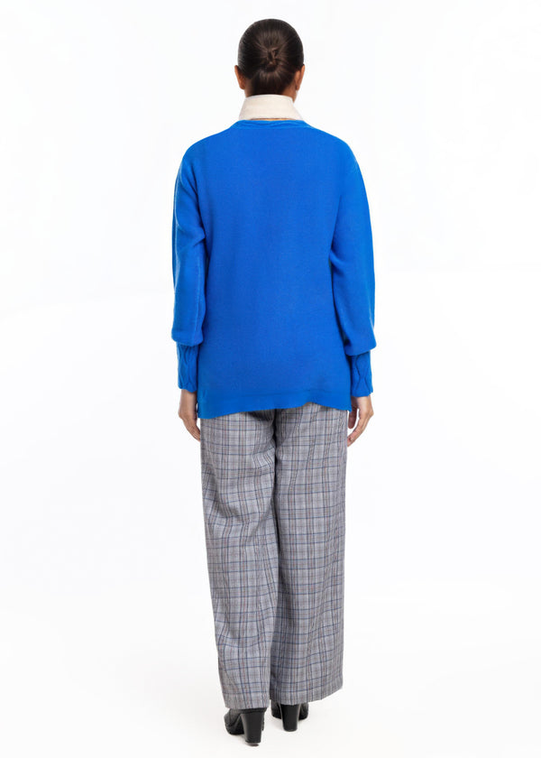 R-Blue-V-Cardigan Full Sleeves Sweater (25Y-028-67)