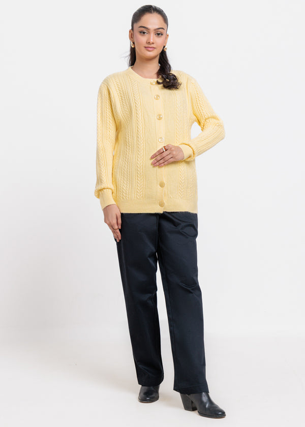 Vanilla-Round Neck Cardigan Full Sleeves Sweater (25Y-054-67)