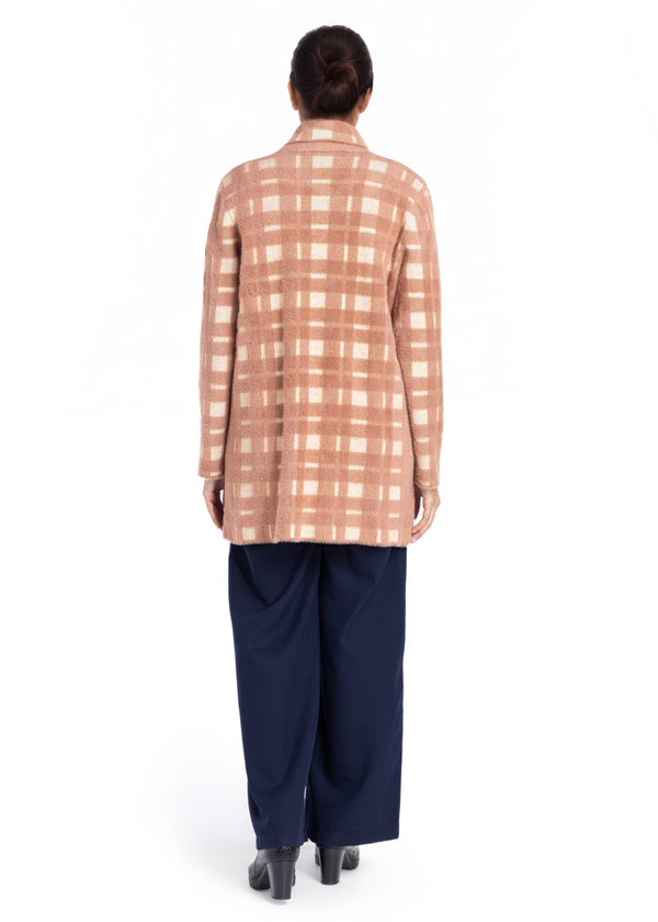 Coffee-Shawl Collar Full Sleeves Cardigan Sweater (25Y-094-67)