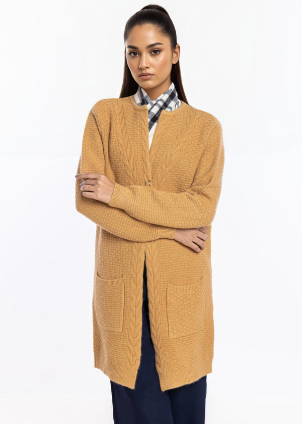 Honey-Round Neck Cardigan Full Sleeves Sweater (25Y-118-67)