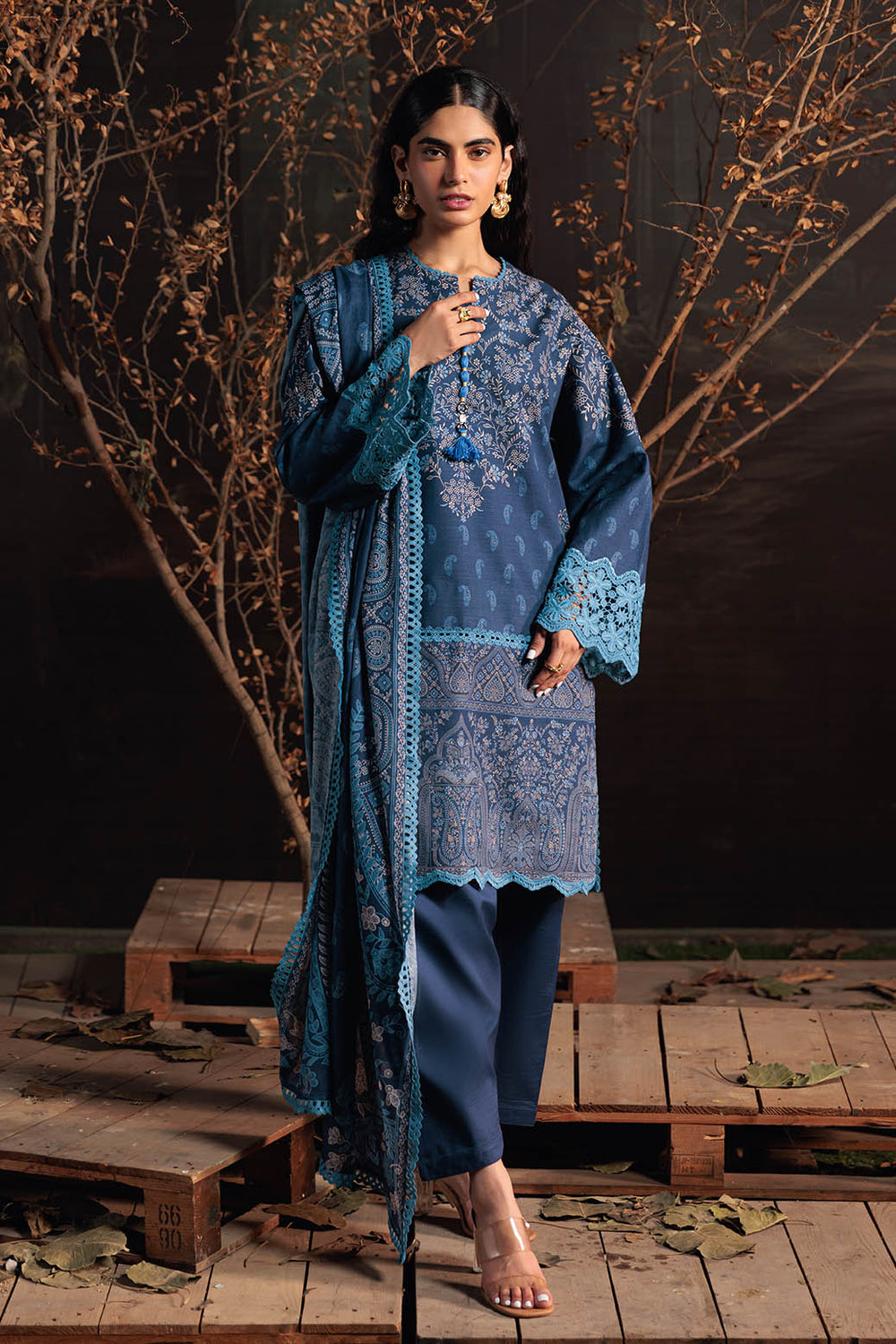 MIDNIGHT BLUE - 3 PC (2W24P3P261) – Bonanza Satrangi