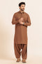 D-BROWN-BLENDED-SHALWAR SUIT - (GSSW24-016)