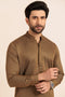 GOLDEN-BLENDED-KURTA TROUSER - (KSW24-025)