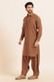 D-BROWN-BLENDED-SHALWAR SUIT - (GSSW24-016)