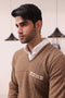 G-BEIGE-V-NECK FULL SLEEVES SWEATER (502-15)