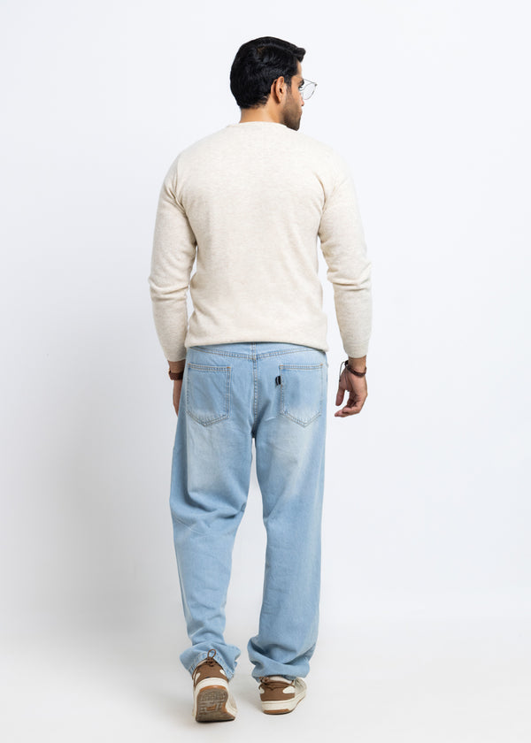 Fog-V-Neck Full Sleeves Sweater (503-14)