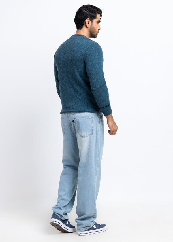 Ferozi-V-Neck Full Sleeves Sweater (509-14)