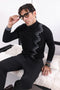 J-BLACK-V-NECK FULL SLEEVES SWEATER (509-15)