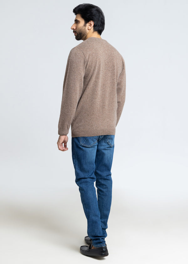 Br-Sugar-V-Neck Full Sleeves Sweater (511-14)