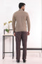 LINEN-V-NECK FULL SLEEVES SWEATER (515-15)