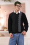 J-BLACK-V-NECK FULL SLEEVES SWEATER (519-15)