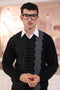 J-BLACK-V-NECK FULL SLEEVES SWEATER (519-15)