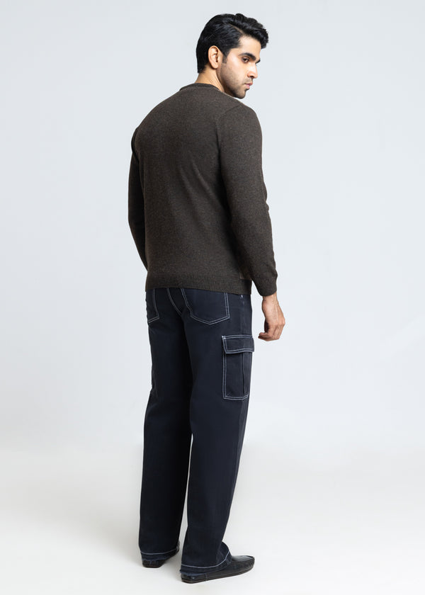 Brahmin-V-Neck Full Sleeves Sweater (524-14)