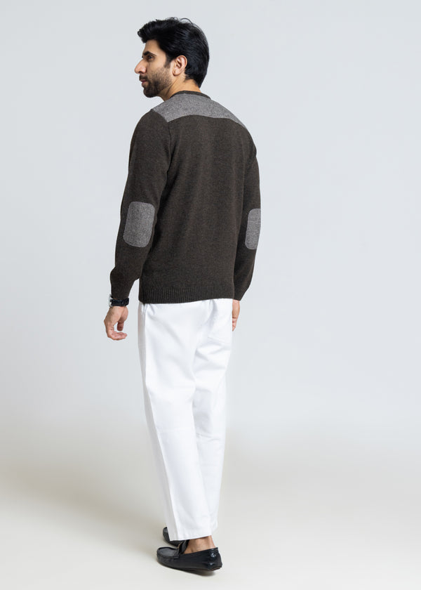 Brahmin-V-Neck Full Sleeves Sweater (553-14)