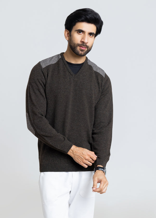 Brahmin-V-Neck Full Sleeves Sweater (553-14)