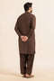 D-BROWN-BLENDED-SHALWAR SUIT - (GSBW24-003)