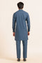 BLUE-BLENDED-KURTA TROUSER - (KSW24-020)