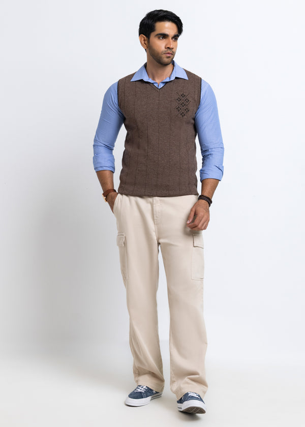 N-Sand-V-Neck Sando Sweater (652-14)