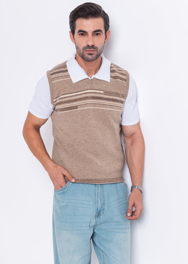 Mashroom-V-Neck Sando Sweater (659-14)