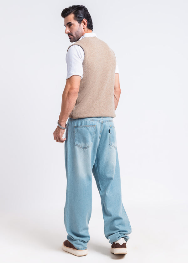 Mashroom-V-Neck Sando Sweater (659-14)