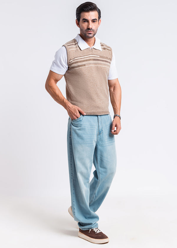 Mashroom-V-Neck Sando Sweater (659-14)