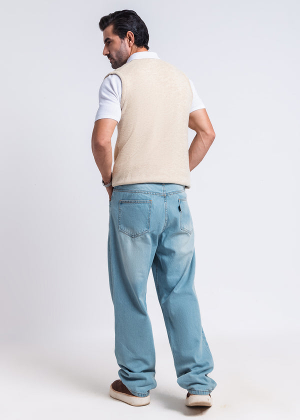 Swan-V-Neck Sando Sweater (659-14)