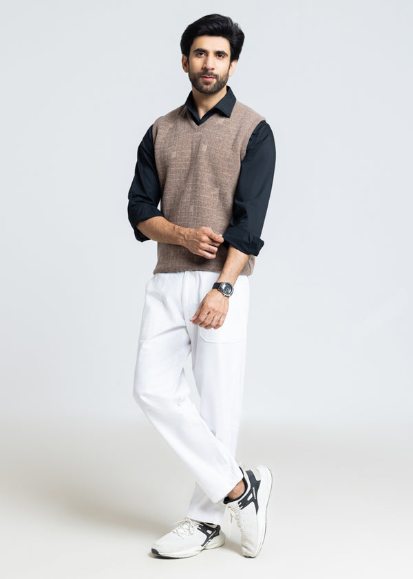 Br-Sugar-V-Neck Sando Sweater (661-14)