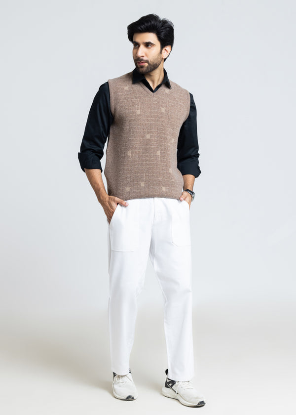 Br-Sugar-V-Neck Sando Sweater (661-14)