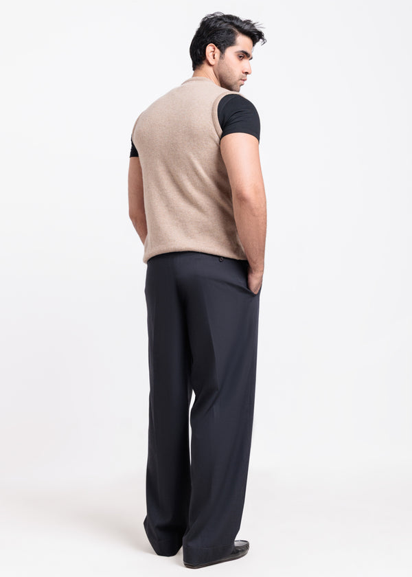 Mushroom-V-Neck Sando Sweater (670-14)