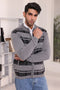 ST-GREY-TURTLE NECK ZIPPER FULL SLEEVES SWEATER (753-15)