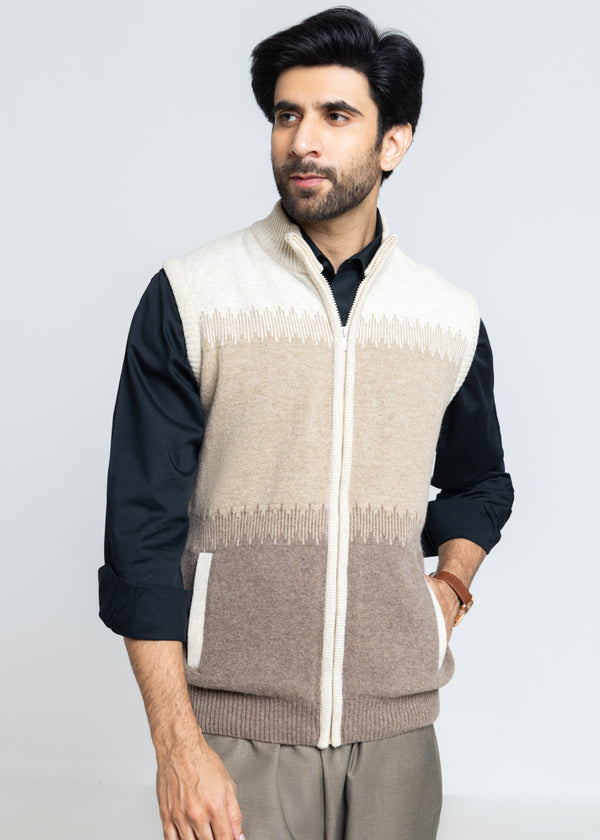 Fog-Turtle Neck Zipper Sando Sweater (791-14)