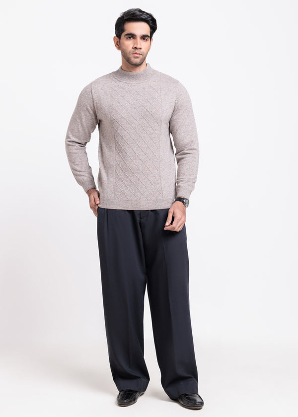 String-Round Turtle Neck Full Sleeve Sweater (851-14)