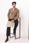 GN-BEIGE-TURTLE NECK ZIPPER FULL SLEEVES SWEATER (913-15)