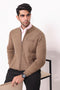 GN-BEIGE-TURTLE NECK ZIPPER FULL SLEEVES SWEATER (913-15)