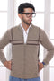 NL-BEIGE-TURTLE NECK ZIPPER FULL SLEEVES SWEATER (917-15)